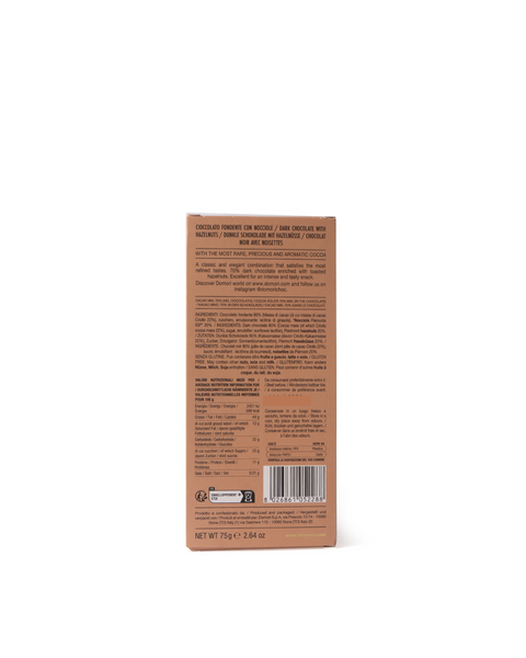 Dark Chocolate and Piedmont Hazelnuts 2.64 Oz