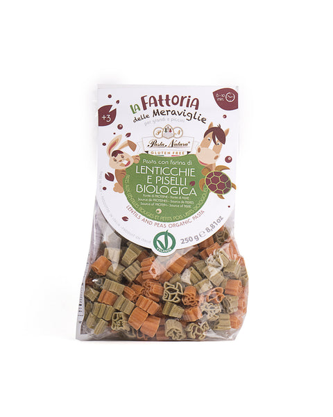 Kid Organic Red Lentil and Green Pea Pasta 8.81 Oz