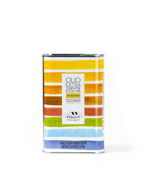 Intense Extra Virgin olive Oil Rainbow Tin 33.81 Fl Oz