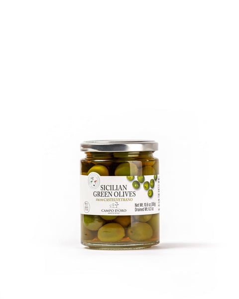 Sicilian Green Olives 6.3 Oz - Magnifico Food