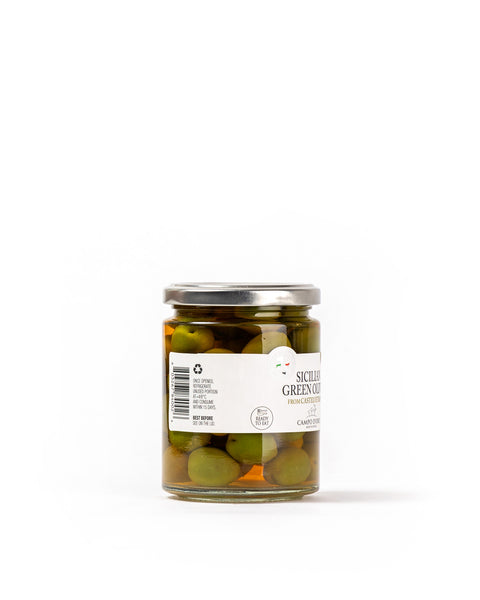Sicilian Green Olives 6.3 Oz - Magnifico Food