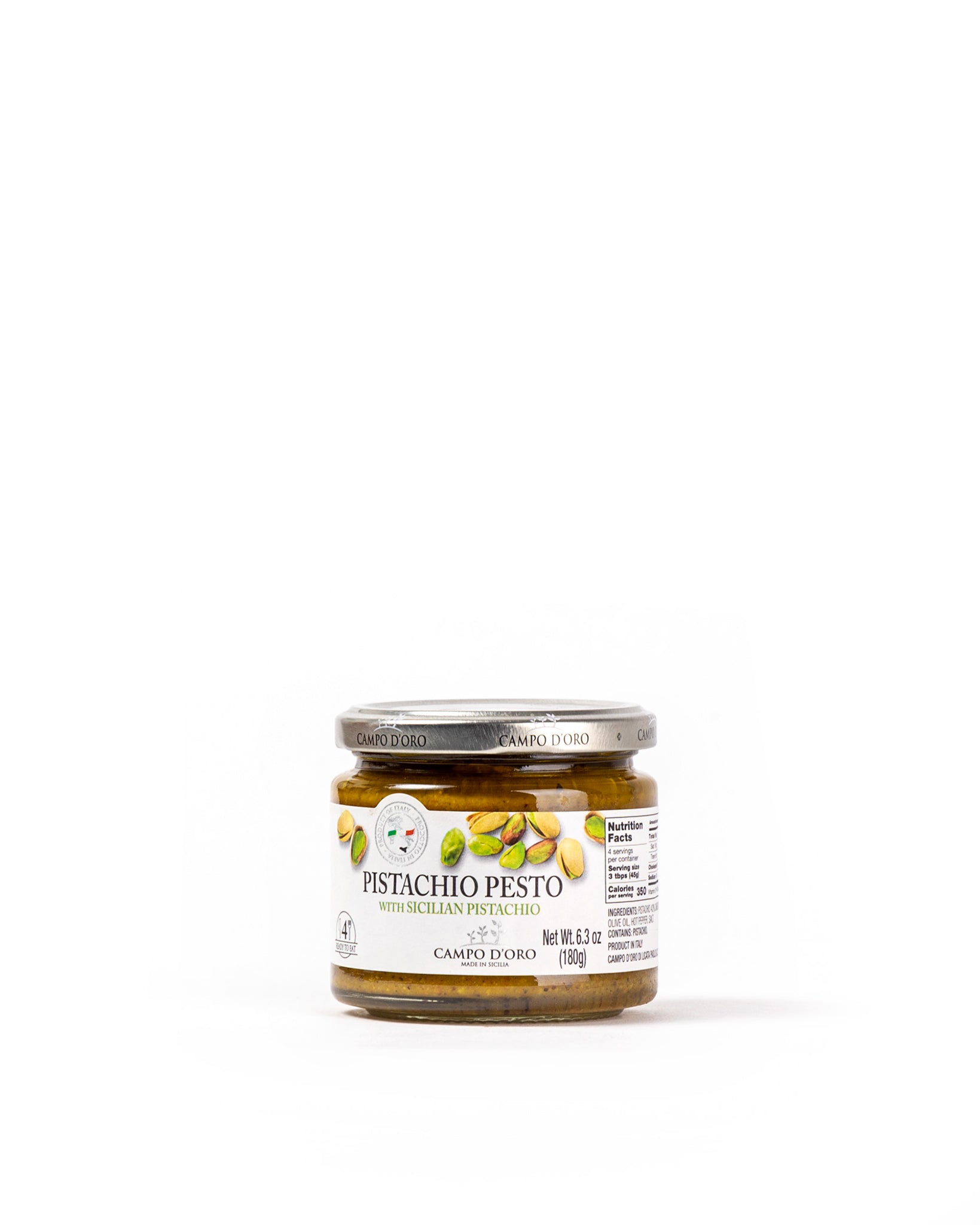 Sicilian Pistacchio Pesto Sauce Campo D'Oro Magnifico Food