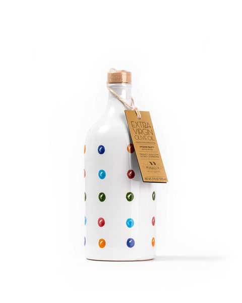 Polka dot Jar Extra Virgin Olive Oil with Intense Fruity 17 Fl Oz - Magnifico Food