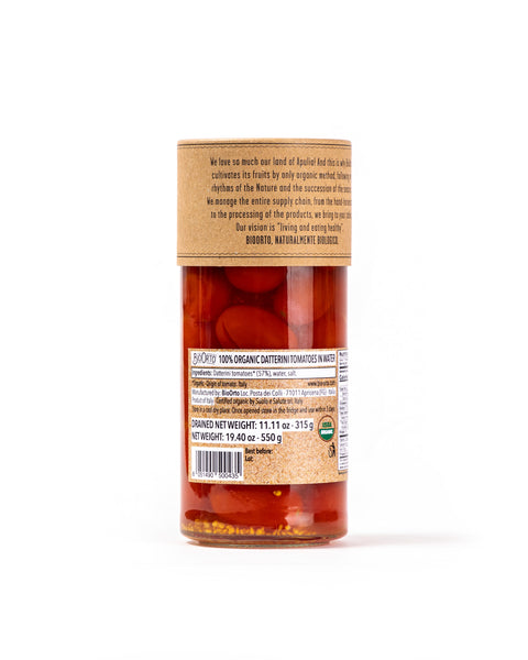 Organic Datterini Tomatoes in Water 11.11 Oz - Magnifico Food