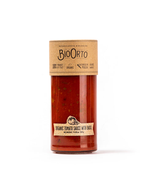 Organic Tomato Sauce with Basil 19.40 Oz - Magnifico Food