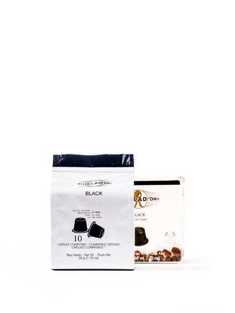 Black Armonia 10 Espresso Capsules 1.76 Oz - Magnifico Food
