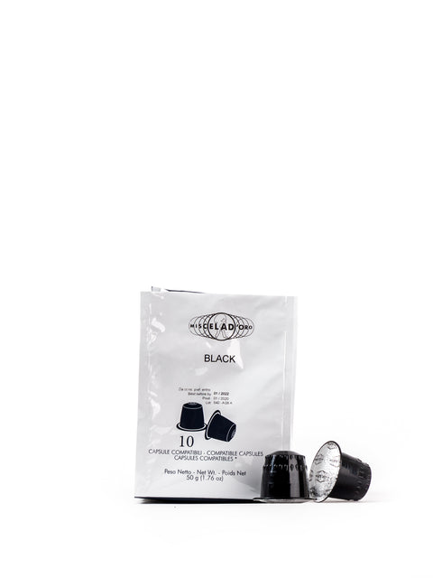 Black Armonia 10 Espresso Capsules 1.76 Oz - Magnifico Food