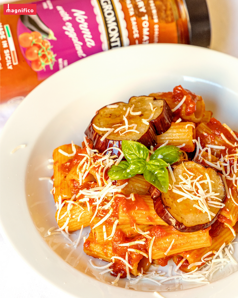 Norma Cherry Tomato Pasta Sauce with Eggplants 20.46 Oz - Magnifico Food