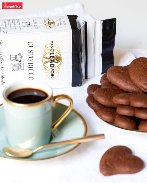 Gusto Ricco Ground Coffee 8.8 Oz - Magnifico Food