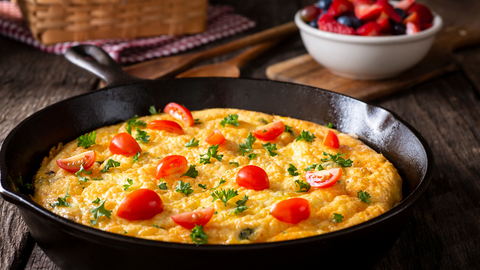 Vegan Chickpea Frittata with Veggies - A Plant-Based Breakfast Delight