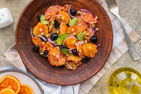 Orange salad, a winter perfect immunity booster