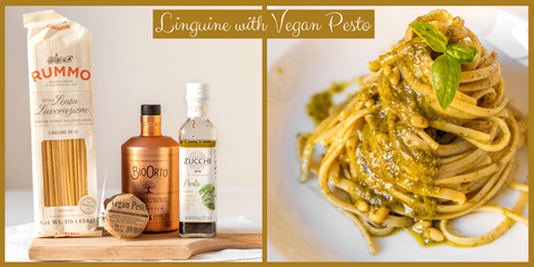 Linguine Pasta with Vegan Pesto
