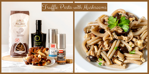 Truffle Pasta with sautéed Mushrooms