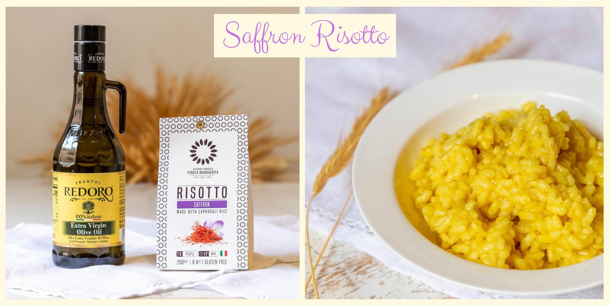 Saffron Risotto | apollo rice, carnaroli, extrta virgin olive oil and ...