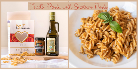 Fusilli with Sicilian Pesto