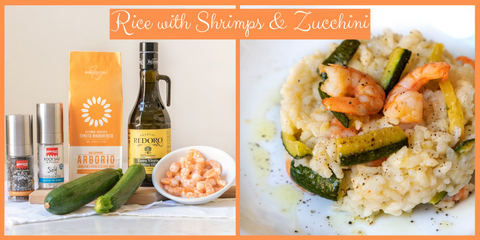 Rice with Zucchini & Shrimps