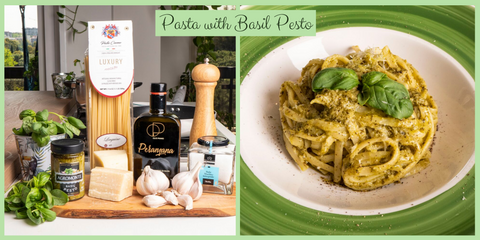 Pasta with Basil Pesto