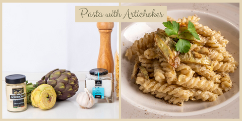 Fusilli Pasta with Artichokes