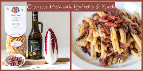 Casarecce pasta with Radicchio & Speck