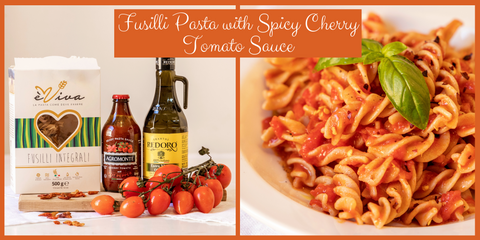 Fusilli Pasta with Spicy Cherry Tomato Sauce