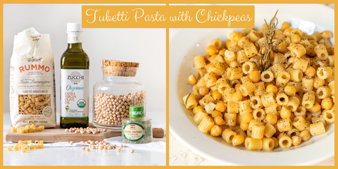 Easy Tubetti Pasta with Chickpeas