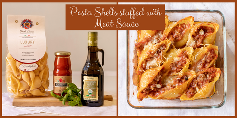 Stuffed Shells with Meat Sauce