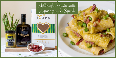 Millerighe Pasta with Asparagus & Speck