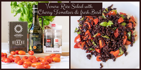 Venere Rice Salad with Cherry Tomatoes & fresh Basil