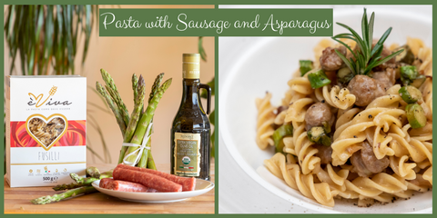 Fusilli with Asparagus and Sausage