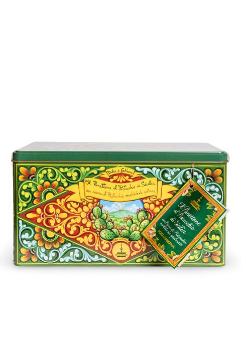 Panettone with Pistachio - Dolce&Gabbana Tin 35 Oz