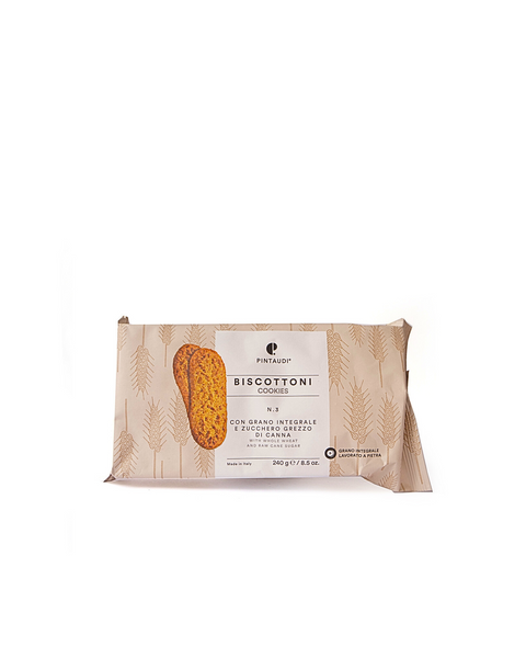 "Biscottoni No. 3" Whole Grain Italian Wheat and Raw Cane Sugar 8.47 Oz