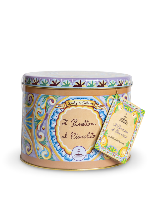 Panettone with Chocolate - Dolce&Gabbana Tin 35 Oz