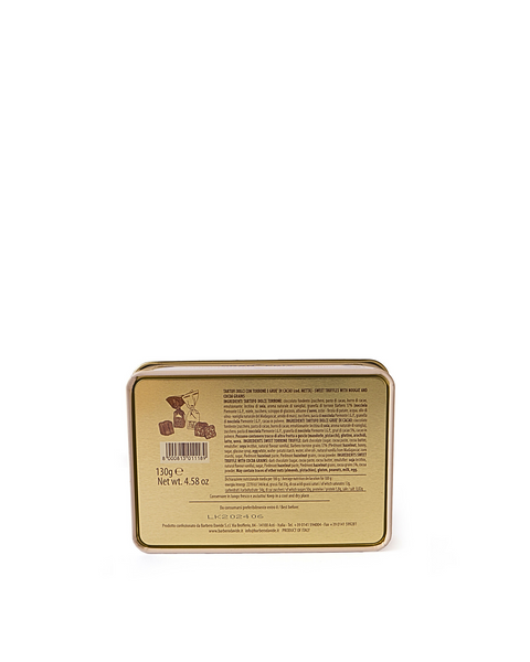 Metal Cream Box with Sweet Truffles 4.58 Oz