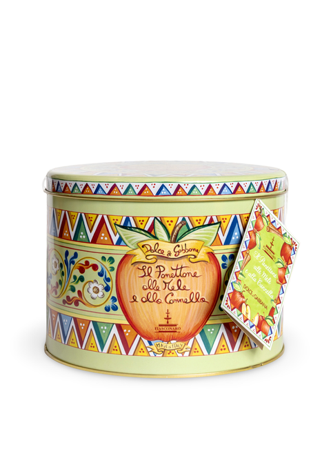 Panettone with Apple and Cinnamon - Dolce&Gabbana Tin 35.27 Oz