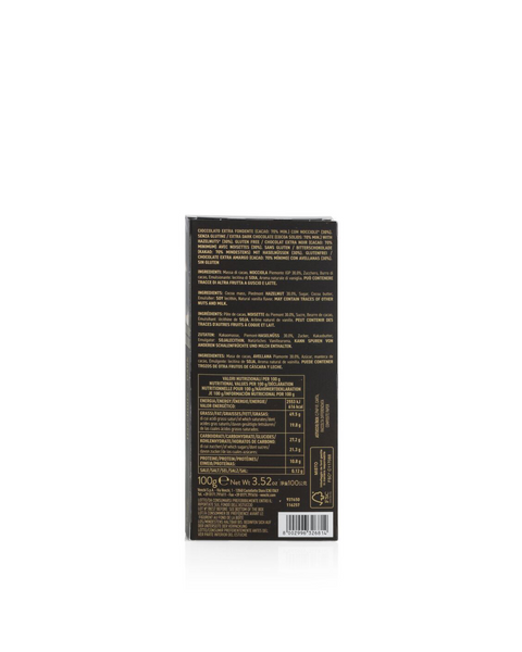 Nocciolata 70% Dark Chocolate Hazelnut Bar 3.52 Oz