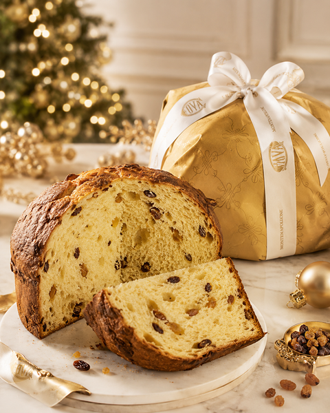 Cova Montenapoleone Traditional Panettone sliced for Christmas