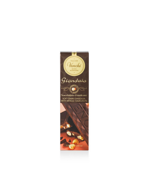 Dark Gianduia with Hazelnuts soft bar 7.05 Oz