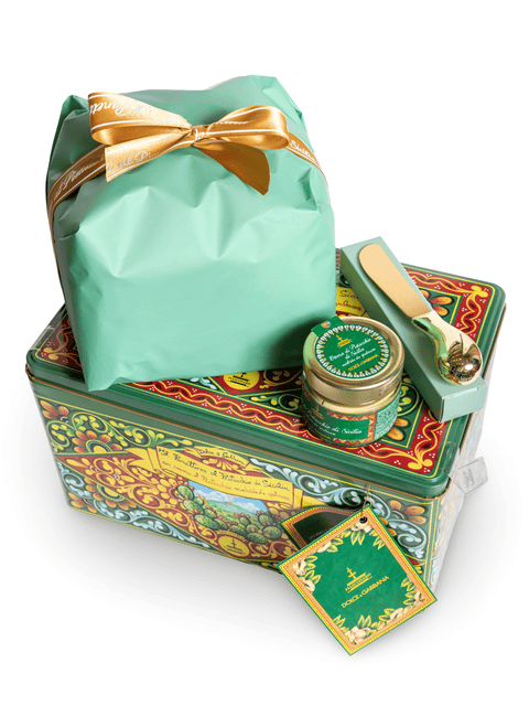 Panettone with Pistachio - Dolce&Gabbana Tin 35 Oz