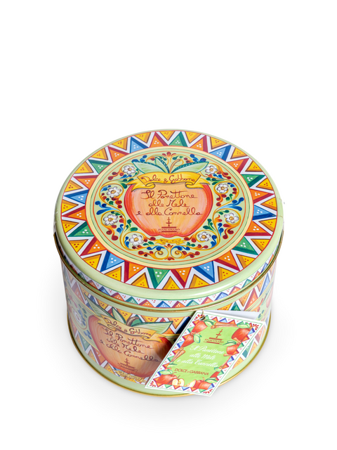 Panettone with Apple and Cinnamon - Dolce&Gabbana Tin 35.27 Oz
