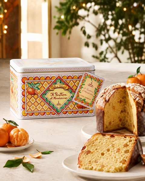 Fiasconaro Dolce&Gabbana Sicilian Mandarin Panettone in Tin – 35.27 oz