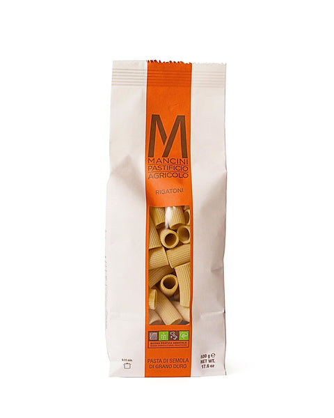 Pasta Mancini Rigatoni Italian artisan pasta 17.6 oz package