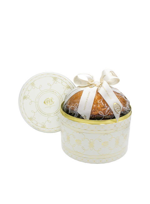 Traditional Panettone in Ivory Tin Box 26.45 Oz