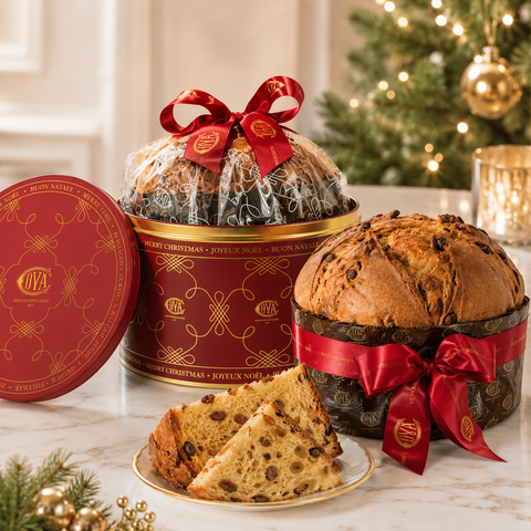 ova Montenapoleone red tin Christmas gift packaging