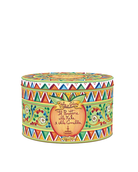 Panettone with Apple and Cinnamon - Dolce&Gabbana Tin 35.27 Oz