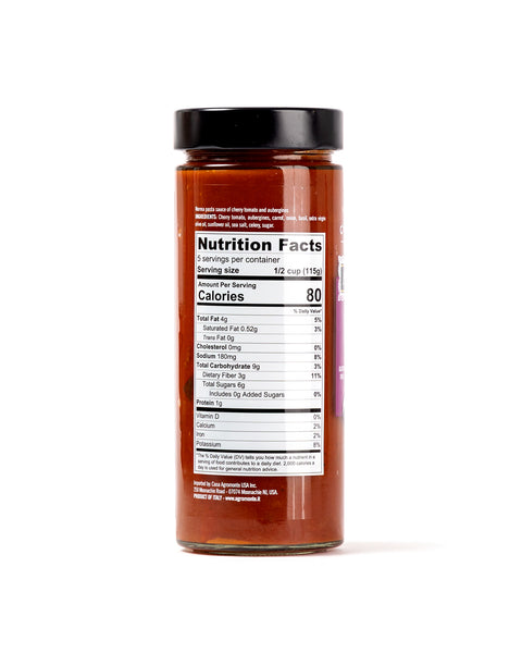 Norma Cherry Tomato Pasta Sauce with Eggplants 20.46 Oz - Magnifico Food