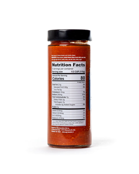 Cherry Tomato Pasta Sauce with Ricotta Cheese 20.46 Oz - Magnifico Food