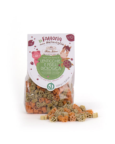 Kid Organic Red Lentil and Green Pea Pasta 8.81 Oz
