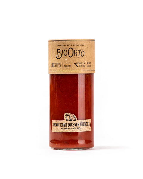Organic Tomato Sauce with Vegetables 19.40 Oz - Magnifico Food