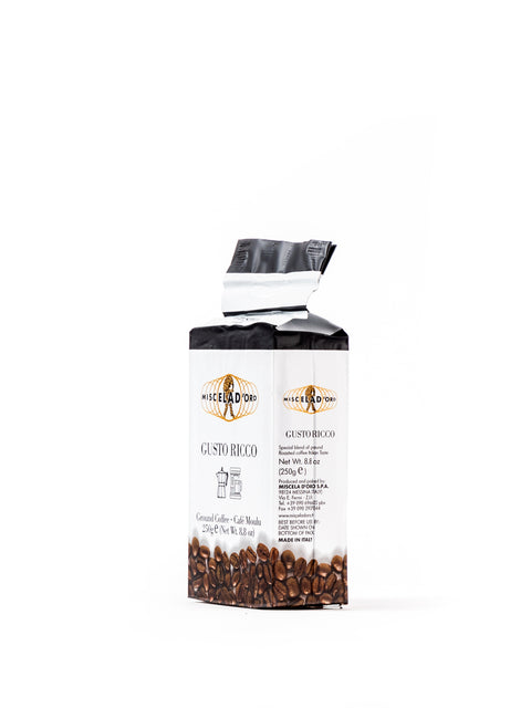 Gusto Ricco Ground Coffee 8.8 Oz - Magnifico Food