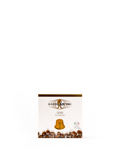 Gold Eccellenza 10 espresso Capsules 1.76 Oz - Magnifico Food